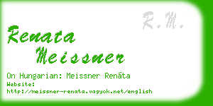 renata meissner business card